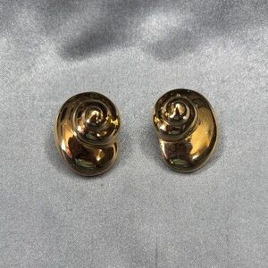 Gold Spiral Earrings